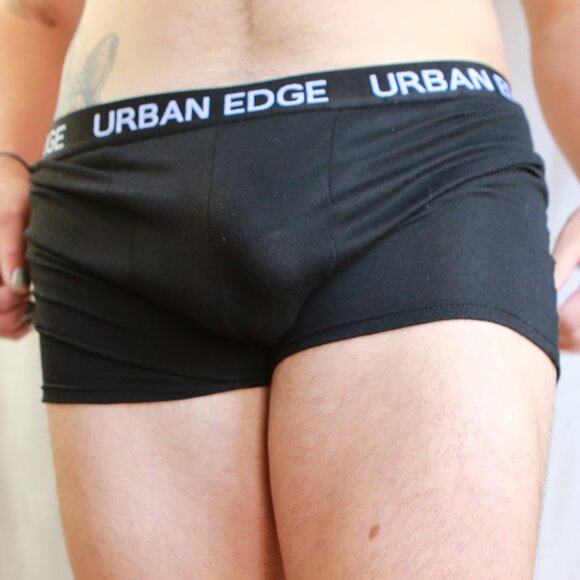 Urban Edge Black Cotton Polyester Boxer Brief Trunks 2XL - Picture 10 of 12